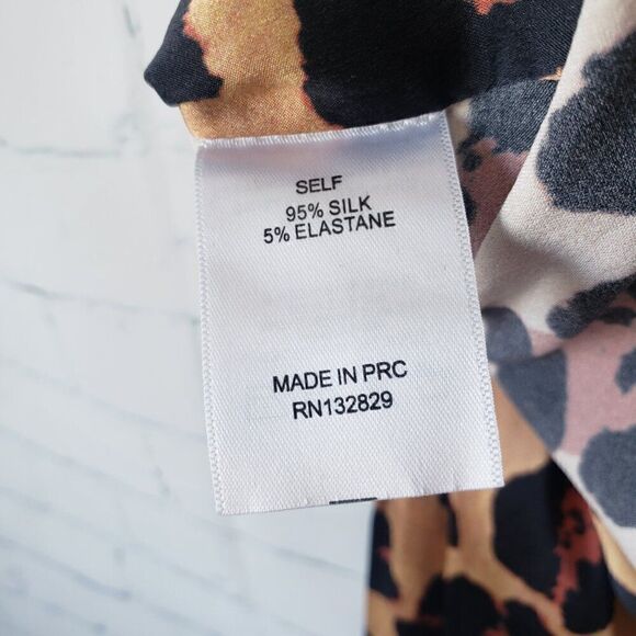 LPA Top 13 Painted Love Animal Print Revolve Size S Open Front Tie Hem Leopard - Picture 7 of 7